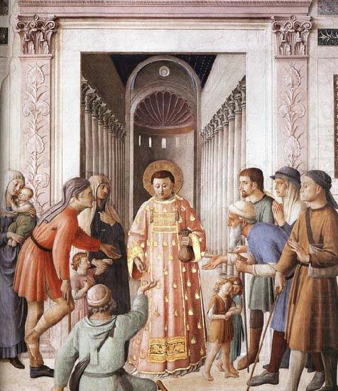 Fra Angelico St Lawrence Distributes Food to the Poor china oil painting image